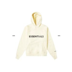 NWT Essentials Light Cream Hoodie for Men Sz Small